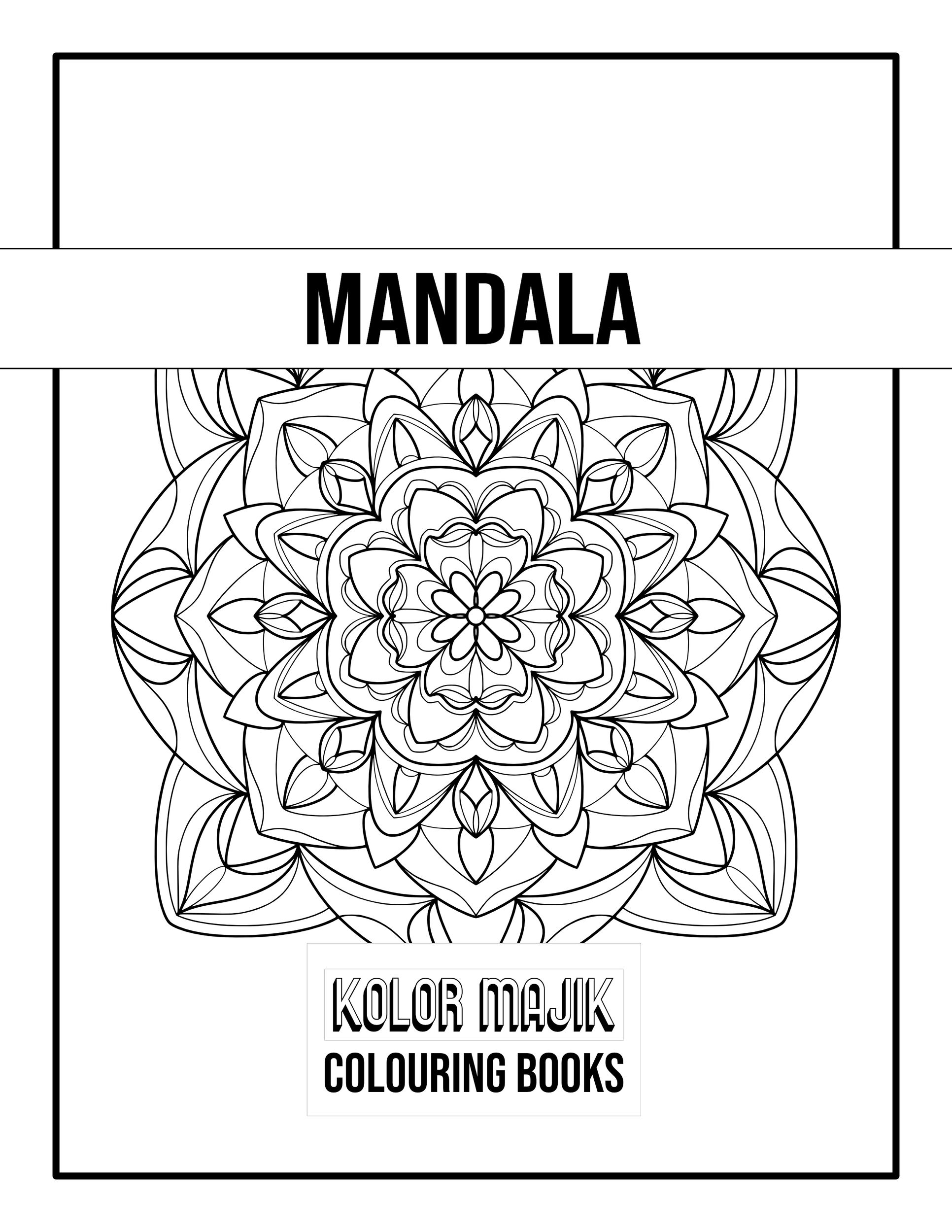 Coloring Mandala Pattern design