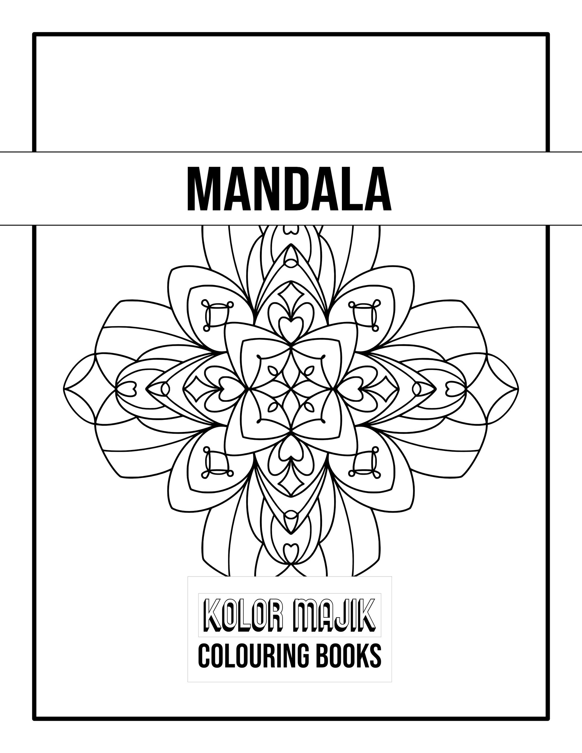 Coloring Mandala Pattern design