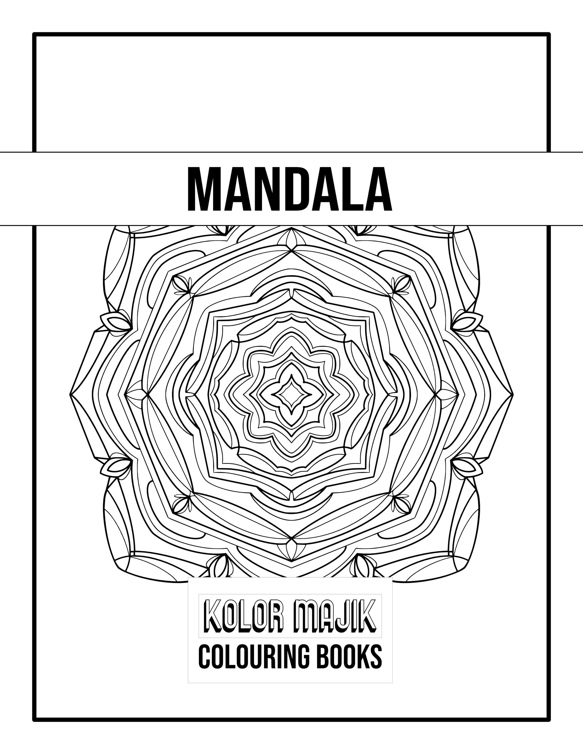 Coloring Mandala Pattern design