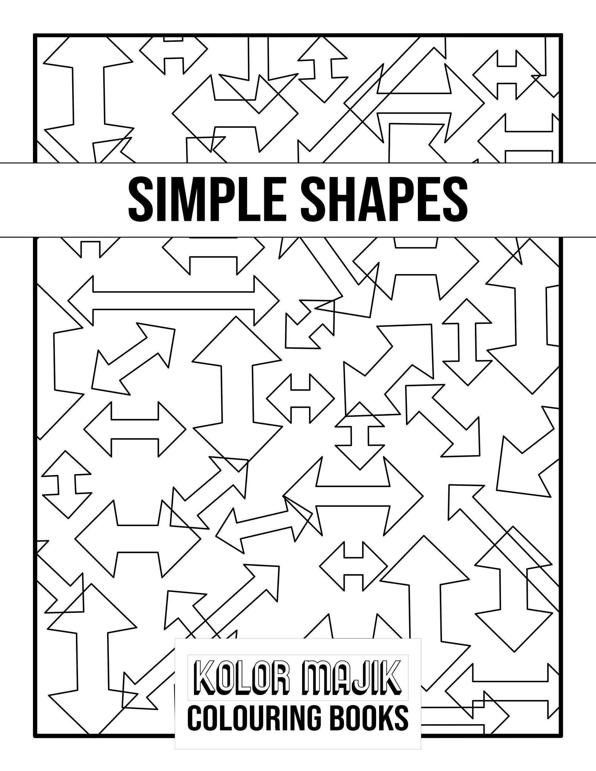 Simple Shapes Colouring Pages - Image 11