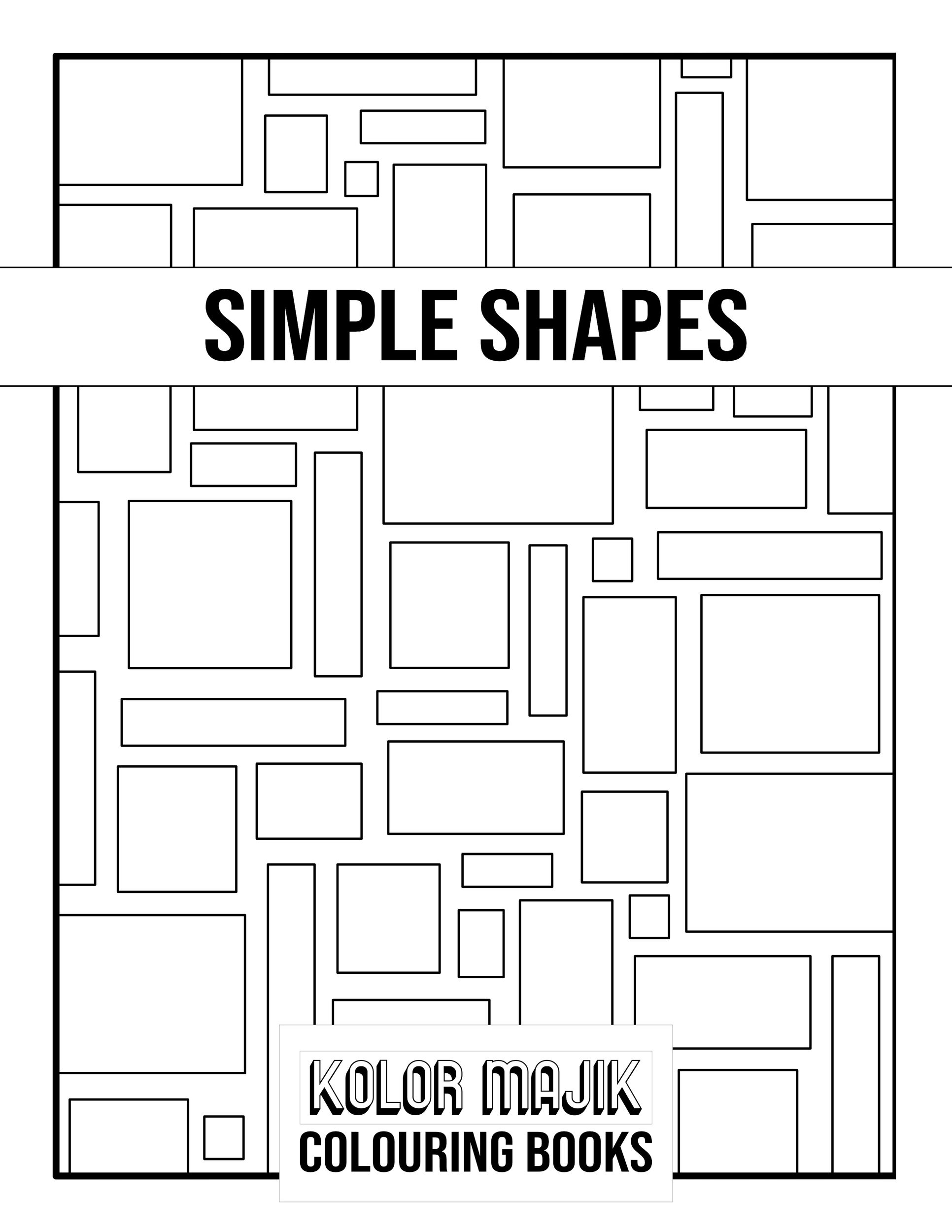 Simple Shapes Colouring Pages - Image 7