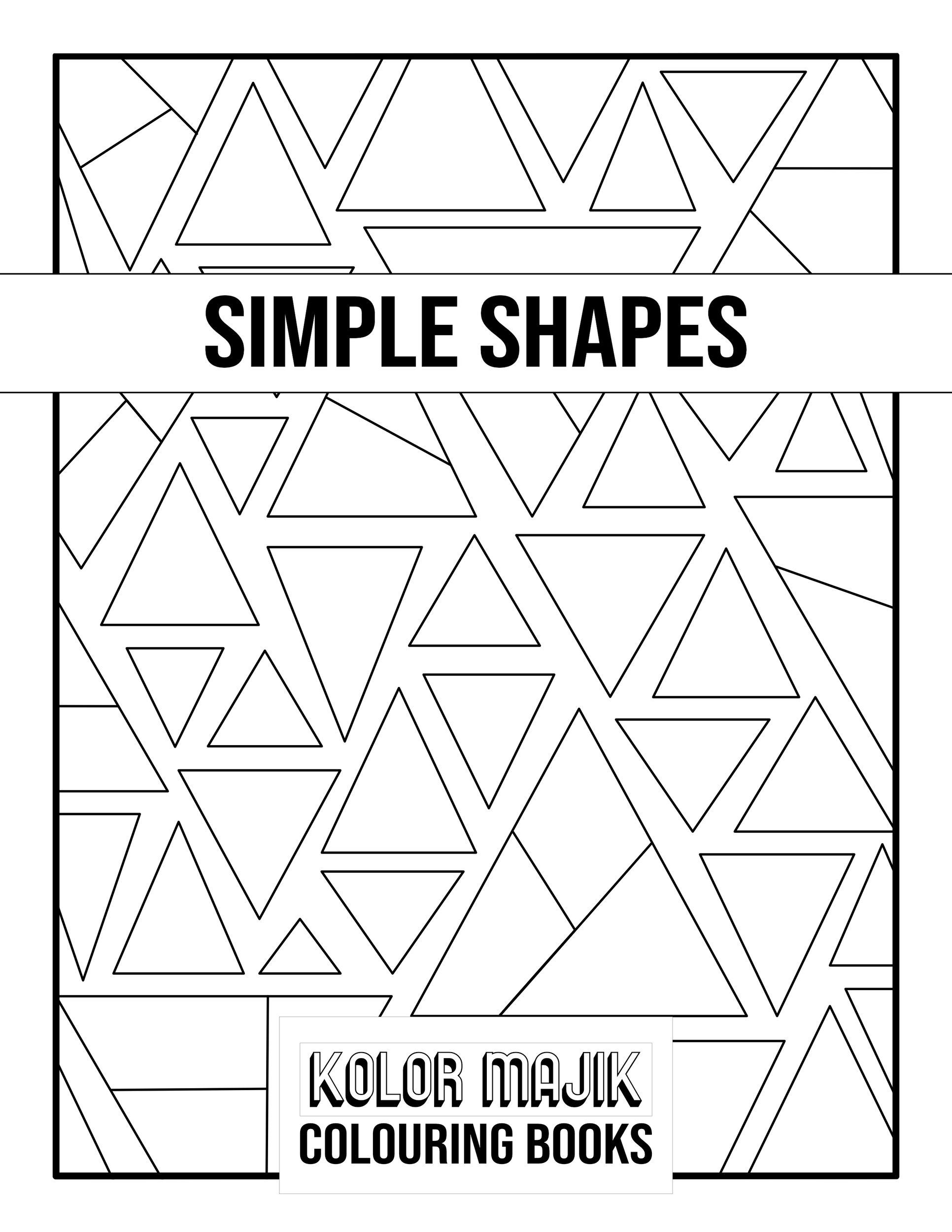 Simple Shapes Colouring Pages - Image 5